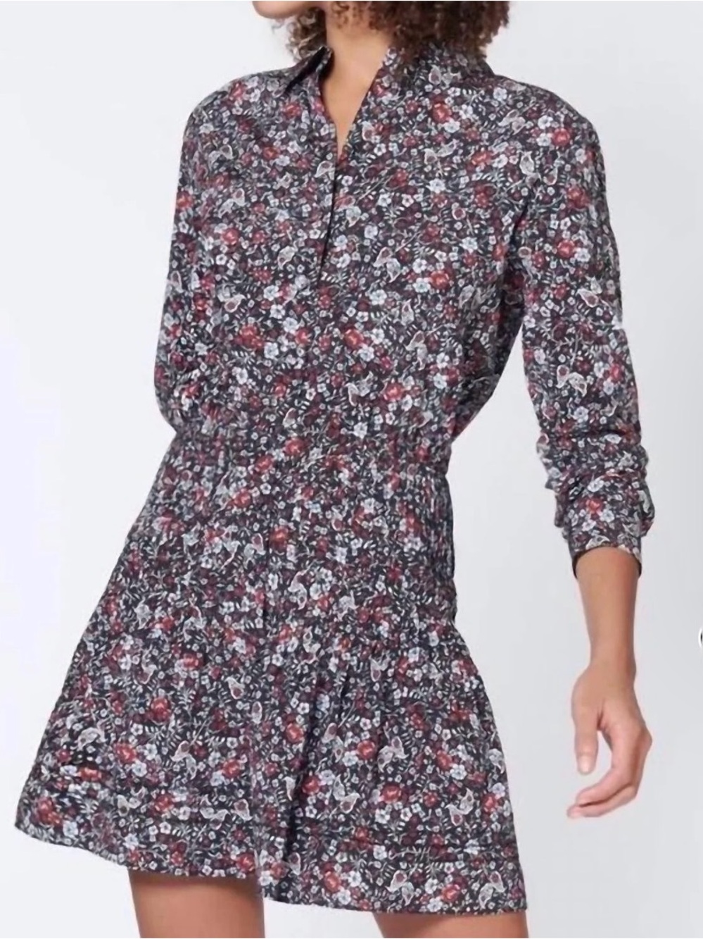 Veronica Beard Rorey Floral Silk Mini Dress